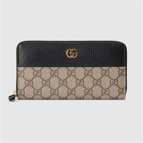 petite marmont leather zip around wallet gucci|Gucci Marmont wallet small.